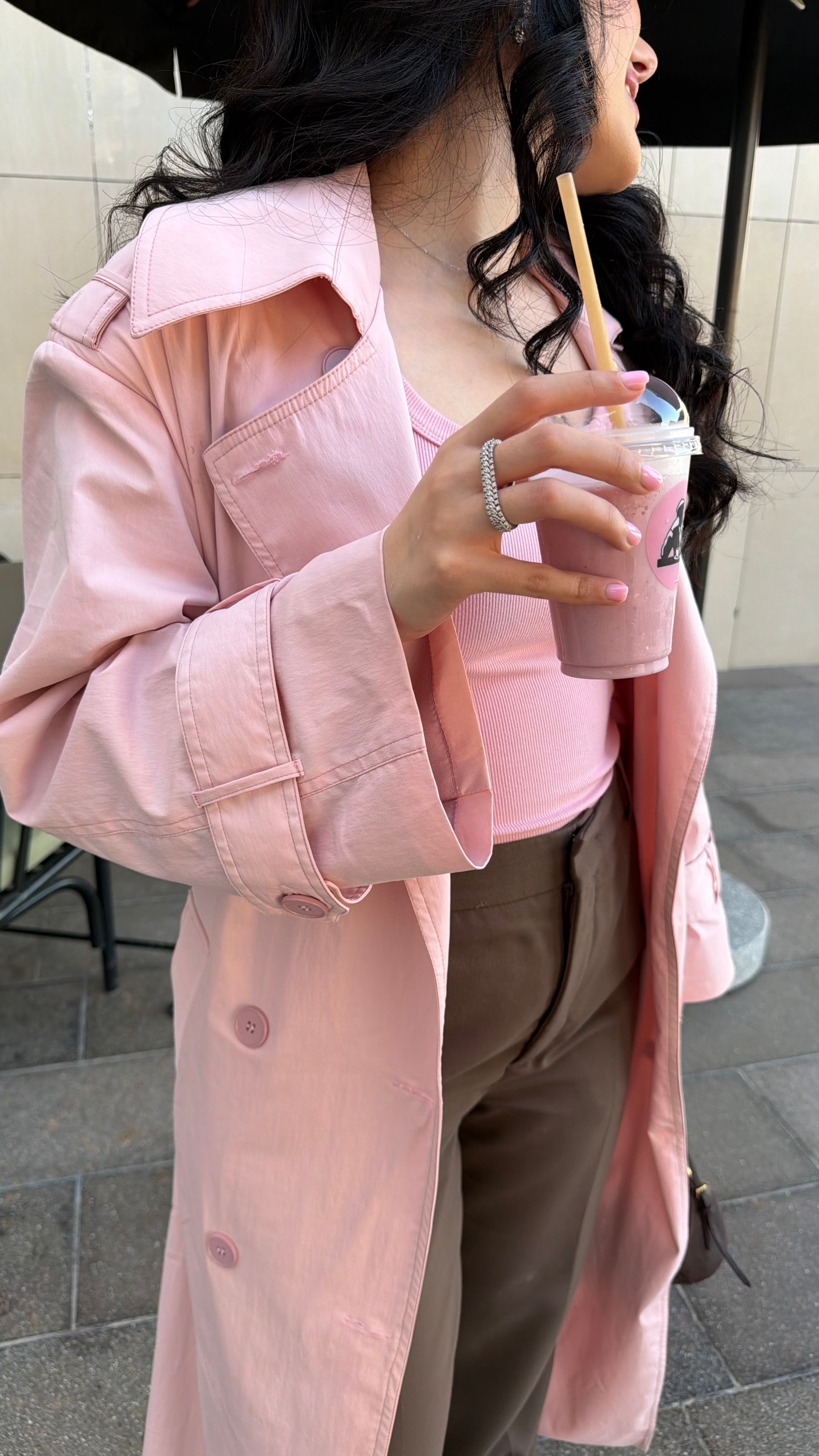 Babypink trenchcoat 🎀